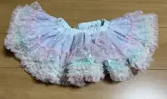 panpantutu パステルドットフリルスカート S