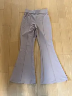 【しまむら ラフラフ】ハイウエスト フレアパンツ Mサイズ