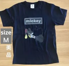 【美品】GoodWear ミッキーボックスロゴプリントT