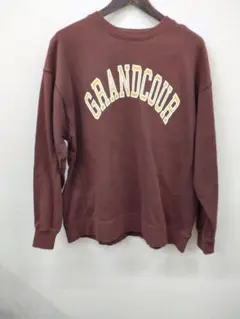 (61) LOWRYSFARM GRANDCOUR ロゴ スウェット ブラウン