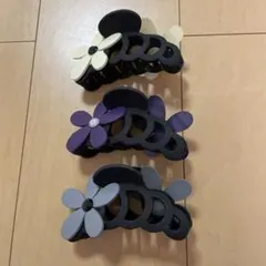 期間限定値下げ！花モチーフ ヘアクリップ 3個セット