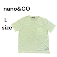 ナノアンドコー　ナノユニバース　Tシャツ　トップス　半袖　メンズ　L 2076