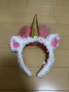 USJ ユニバ ミニオン ユニコーンカチューシャ ホワイト ピンク