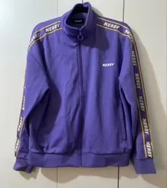 NERDY 紫 ジップアップジャージ トラックジャケット S