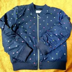 H&M ハート柄 ジャケット ジャンパー128cm