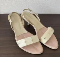 ENZO ANGIOLINI サンダル 貝殻モチーフ ピンクベージュ サンダルのサムネイル