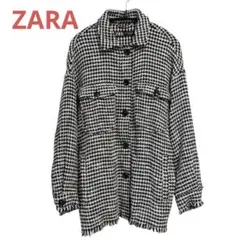 ZARA / チェック柄 ツイード ジャケット