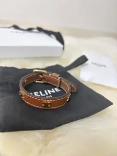 CÉLINE セリーヌバングル サイズM 本革レザー ブラウン 2026年最新】セリーヌ レザー ブレスレットの人気アイテム - メルカリ