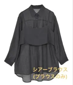 ブラック シアーシャツ(シャツのみ)
