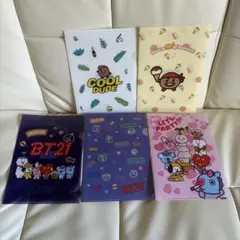 BT21 クリアファイル5種類