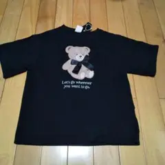 ブラックTシャツ くま