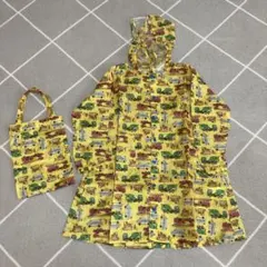 キッズレインコート L 車両柄