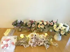 ウェディングウェルカムスペースまとめうり 装花セット 造花 花瓶