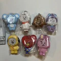 BT21 フォトフレームマスコット ガシャポン コンプ全7種①