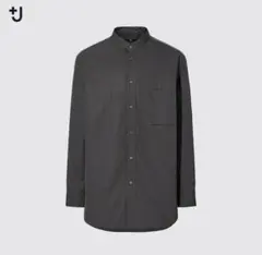 【UNIQLO +J】 スーピマコットンオーバーサイズスタンドカラーシャツ　S
