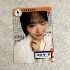 鎮西寿々歌 クリアトレカ タワレコカフェ 白衣衣装 FRUITS ZIPPER