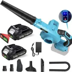 ブロワー⭐️洗車 強力 充電式ブロワー 6速調整 バッテリー2個 PSE認証済み