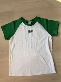 MOBB. ラグランTシャツ グリーン ホワイト