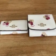 coach花柄財布&キーケース