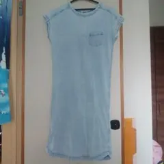 デニム風ワンピース