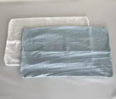 伸縮性大判ピローケース ２枚68×38cmすっぽり型【未使用に近い】