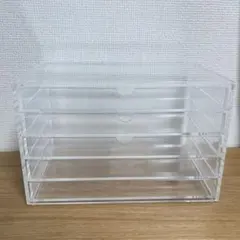 無印良品　重なるアクリルケース・横型５段