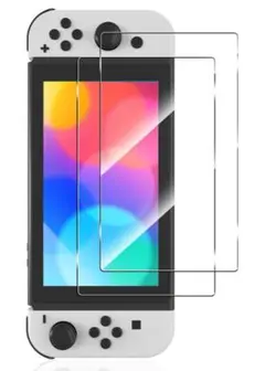 2枚セット 強化 ガラス Switch 有機ELモデル ガラスフィルム 液晶