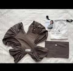 Konny 抱っこ紐 Mサイズ ブラウン 収納袋付き