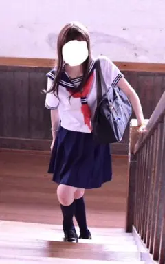 半袖セーラー服（制服） 上下セット Sサイズ コスプレ衣装などにも