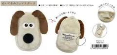 ウォレスとグルミット‼️ぬいぐるみフェイスポーチ