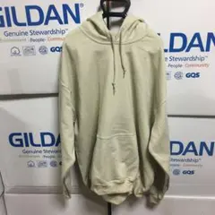 GILDANギルダン☆パーカー☆ベージュ系サンド☆サンドベージュ☆Lサイズ