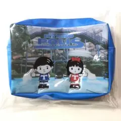 【新品】としまえん 豊島園 閉園記念 マチ付きビニールポーチ としお＆としこ