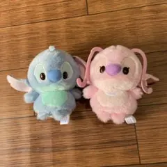 美品】スティッチ・エンジェル ぬいぐるみセット - メルカリ