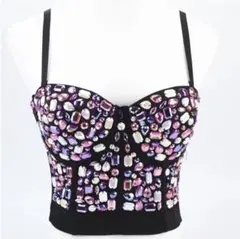 ビジュー付きコルセットキャミソール　Mサイズ　新品未使用　ホワイト