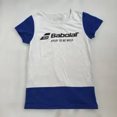 Babolat Tシャツ Mサイズ ホワイト/ブルー