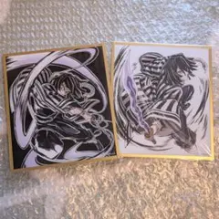 鬼滅の刃　WEBSHOPくじ　アクリル色紙　伊黒小芭内　2点