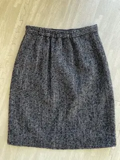 ◆ ミッシュマッシュ　台形　膝丈　スカート　M ツイード