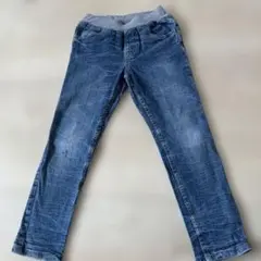 デニム風ウエストゴムロングパンツ 120センチ