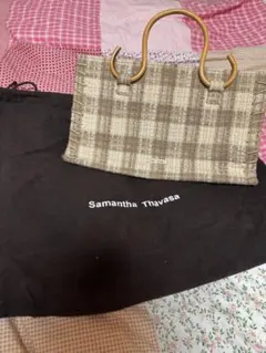 Samantha Thavasa ツイードハンドバッグ