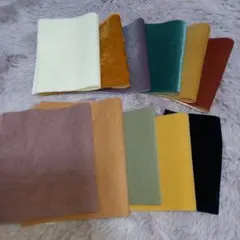 テディベア用ミニチュアファー 6色+スエード調生地5色セット④