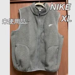 【匿名発送/未使用】NIKE フリースベスト グレー XL