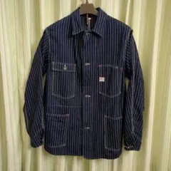 未洗い 40 ウエアハウス ストライプカバーオール WAREHOUSE