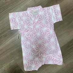 petit main 甚平 80サイズ ピンク花柄