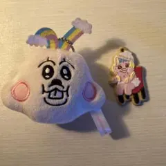 おぱんちゅうさぎとにじうさぎのキーホルダー