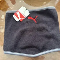 Puma フリース ネックウォーマー 黒/赤