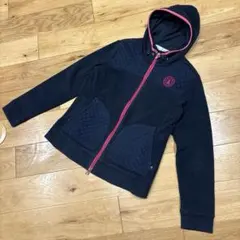 Munsingwear★オシャレなキルティング&フリースジャケット★M★フード付