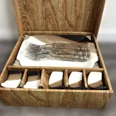 ヴィンテージ☆お皿☆フォーク☆箸置き☆5客