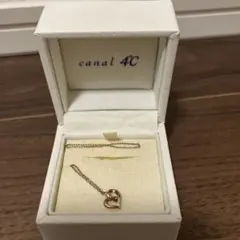 canal4°C/ヨンドシー　ハートモチーフシルバーネックレス（ピンクゴールド）