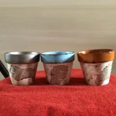 ③猫缶小 リメイク缶 5個セット ハンドメイド リメ缶 リメイク鉢 多肉