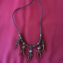 ハンドメイド ネックレス チョーカー多色 天然石ヴィンテージ